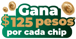 Gana $100 pesos por cada chip que regales